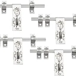 S-GUARD Stainless Steel Door Aldrops for Main Gate | Main Door | Kitchen | Bathroom | Office | Door Fitting Laser Print Design-14MM- 10 inch (Ganesha1-4 pcs)-picture-19