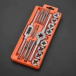 A AND S TOOLS®Professional Hand Tools Die Set Screw Taps Thread Plugs Alloy Steel 1/16-1/2 Inch 20pcs Tap Metric Combination Tap Drill Bits-image-6
