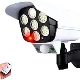 Solar Powered Motion Sensor Security Light, 7-LED Outdoor Wall Mount, Remote Control, White-image-73