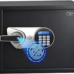 Lifelong 34L Digital Fingerprint Safe Locker for Home & Jewellery | 50 Fingerprint Storage, Motorized Locking, LED Display & Alarm | Steel Body | Override Key & Multi-Access Modes | Safe for Money-picture-14