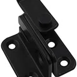 HEAVENGLOW 4xFlip Latch Gate Latch Hardware Safety Door Lock Catch for Barn Garage Window Black S Right Open-image-37