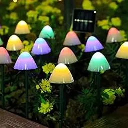 Zyvola Enhance Your Outdoor Spaces with 10 LED Solar Mushroom Pathway Lights - Waterproof & Decorative for Lawns, Gardens, and Patios-image-80