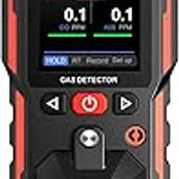 NOYAFA Gas Detector, 5 in 1 Gas Monitor, H2S, O2, CO LEL Natural Gas Detector with Real-time Temperature, Alarm, Automatic Calibration, MAX/MIN, Data Hold, Gas Leak Detector-image-28