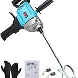 OMXE OPAL 1500W Paint Mixer Machine, 680 RPM, 160mm Collet, 6 Speed Levels, High Torque Motor, Putty & Cement Mixing, Dust-Proof Rotary Tool with Trigger Lock, 220V, 2m Cord, Home & Professional Use-picture-18