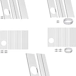 Merishopp Portable Air Conditioner Window Kit Practical Sturdy Spare Parts Vent Kit|1 Set Barn Sliding Door Lock|Home & Garden|Home & Garden-picture-21