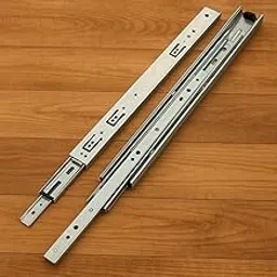 Lapo 12-Inch Heavy-Duty Mild Steel Drawer Channel Slides for Kitchen and Wardrobe - Telescopic Design, 45kg Capacity(Silver, Pack of 1 Set)-picture-33