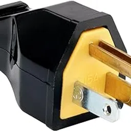 Pass & Seymour SA399BKCC10 Residential Straight Blade Plug 15-Amp 125-volt Two Pole Three Wire, Black-image-95