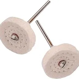 DIY Crafts Mini Buffing/Polishing Wheel Muslin Buffs for Dremel Rotary Tool Wheel Disc Cleaning Pad Angle Bench Grinder Tool Spindles Wood Furniture Artificial Stone Grinding Polisher Pcs:- (2)-picture-26
