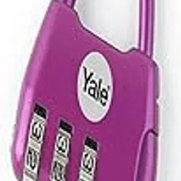 Yale Novelty Lock Fashion Dreams 3 Digit Combination Padlock Lock with Steel Shackle - Y-Novelty-2 - Purple (Pack of 3)-picture-18