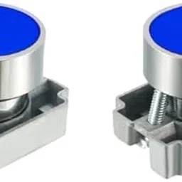 Push Button switch Blue metal series for electrical panel make Jigo Pack of 2 nos panel cut out dia 22.5mm-picture-25