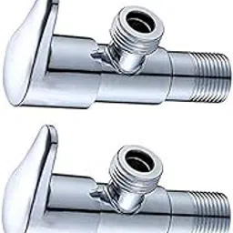 Jagger FUSION Brass Disk Angle Valve for Bathroom Angle Valve for Wash Basin Angle Valve for Toilet Angle Cocke for wash Basin Brass Angle Valve for Geyser (with Wall Flange and Teflon Tape) Set of 2-picture-22