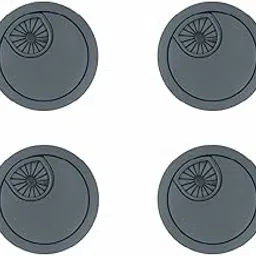 Foram Cable Manager Set of 4 Round Shape Black (Z Black)-image-50