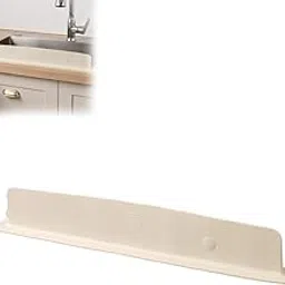 Sink Splash Guard, Kitchen Sink Water Splash Guard, Flexible Splash Guard for Kitchen Basin, Durable Material Beige Splash Guard to Prevent Water Splashes-image-74