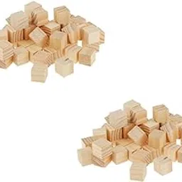 ATORSE Toy 100Pcs 2x2cm Wooden Square Tiles Blocks for Crafting Scrapbooking Wood Craft-Toys & Hobbies-Games-Board & Traditional Games-Contemporary Manufacture-image-19