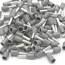 Immech - 0.75 SQMM (E7508) Wire Ferrules Copper Crimp Connectors,Wire Crimping Tool Kit,Insulated Cord Pin End Terminal, Color Gray Pack of 1000 Pcs-picture-27