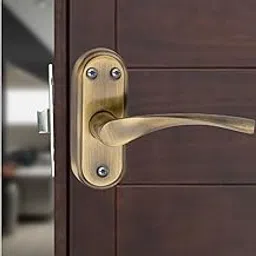 Atom Stainless Steel Mortise Door Handle with Baby Latch Lock, Brass Antique Finish, Keyless, Bathroom Lockset for Door, Balcony Toilet Washroom, Innova-BA-picture-10