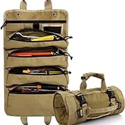 Koolertron Roll Up Tool Bag, Tool Roll Pouch Organizer and Storage, 900D Waterproof Oxford Cloth, For Mechanic, Carpenter, Electrician & Hobbyist, First Aid Kit, Emergency Tool Bag in Car Motorcycle-picture-10