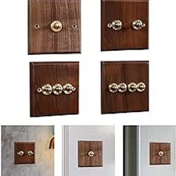 The Style SutraWooden Lighting Switch Plate Premium Outlet Panel for Hotel Kitchen Room Single Lever|Home & Garden | Home Improvement | Switch Plates & Outlet Covers-image-63