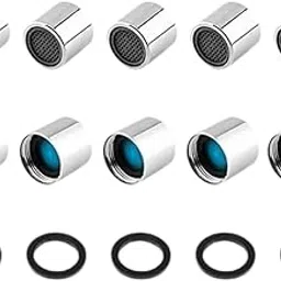 EXOOTICA Brass Replacement Tap Aeartor with Foam Flow 22MM | 5Pieces Set, Silver | Water Saving Aerator-picture-18
