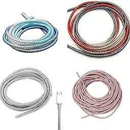 MINI DREAMS Cable Charger Spiral Protector | Cable Cord Protectors Winders for Mobile Phone Charging Cable Earphones image 1
