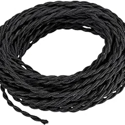 ATORSE Pendant Light Cord Retro 5M DIY Lamp Cable for Living Room Bedroom Black-picture-13