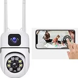 TP PLUS 4+4MP Dual Lens Mini Wireless PTZ | Live Monitoring | CCTV Camera Color Night Mode | Motion Detection | Two-Way Audio | Indoor/Outdoor Security Camera for Home (Dual Lens Mini Dome)-picture-34