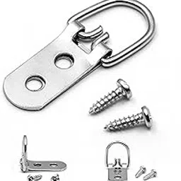 Picture Hang Solutions Heavy Duty D-Ring Picture Hangers - 2 Hole with Screws - 50 Pack - Picture Hang Solutions-image-27