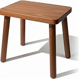 Wooden Step Stool for Adults,Solid Wooden Step Stool with Non-Slip Feet,Portable Bed Steps for High Beds, Office,Bedroom,Kitchen (Brown, Large)-picture-10