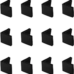 12 Pcs 30mm x 30mm Angle Iron Foot Pads L Shaped Plastic Furniture Leg Caps End Covers Floor Protector （Black）-picture-12