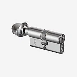 Dorset Cylinder Lock 60mm | One Side Key & One Side Knob | Euro Profile Cylinder Lock for Wooden Doors | Suitable for Home Doors, Apartment Door and Hotel Doors | (TM Finish)-picture-23