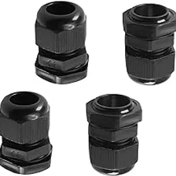 Bettomshin 4Pcs M20x1.5 Cable Gland Plastic Waterproof Cable Glands Joints Adjustable Connector Black for 6-12mm Dia Cable-picture-12