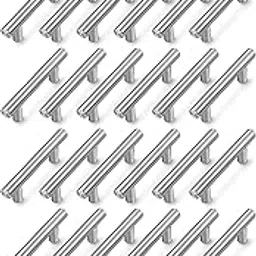 Store2508 Stainless Steel Cabinet Handles Pulls 4 Inches (Brushed Steel Pack of 24)-picture-10