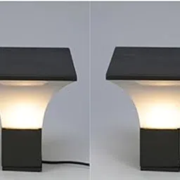 Black Iron Fixed Gate Light Pack of 2 | Outdoor Garden Roof Entrance Lamp | Durable Weather-Resistant Exterior Lamp Fixture-picture-35