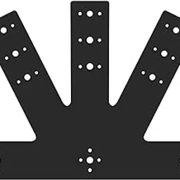 Andorm 24x13.5 Gable Plate, Pergola Truss Roof Plate, Black Mending Plate for Wood 4x4/6x6, Post to Beam Heavy Duty 6:12 Pitch Powder Coated-picture-40