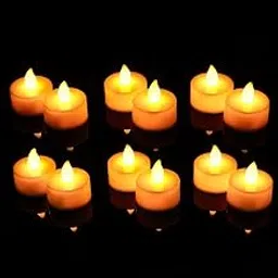 LED Tealight Candles for Home Decoration – Flameless, Smokeless, Battery Operated Diya Lights for Diwali, Mandir, Office, Gifting, Tea Light Dinner & Wall Décor – 12-Pack Decorative Lamps-image-52