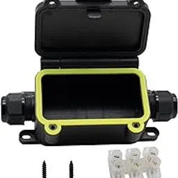 MAKERELE Mini Junction Box Outdoor Waterproof IP68,2Way Plug Line Underground Electrical Junction Box Clamshell-Type Waterproof Junction Box Small Maximum Inner Diameter 8mm-image-18