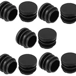 First Choice Organic - Furniture Tubing Caps Round | Plastic Plugs Tubing End Caps (20 Pcs) (for 1 Inch Pipe Outer Diameter and Inner Diameter 0.9 Inch to 0.94 Inch) Black Color Round Shape-picture-11