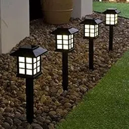 Solar Powered Outdoor Garden Lights - 4 Pack Landscape Spotlights for Yard, Patio, Deck, Pathway Illumination-picture-11