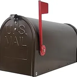 ATORSE Metal Mailbox Heavy Duty Medium Capacity Decorative Post Mounted for Outside|Home & Garden-image-14