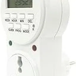 Generic Digital Infinite Repeat Cycle Intermittent Timer Plug for Electrical Outlet, 24 Hour Programmable Indoor Timed Power Switch with Countdown Delay On and Off (120V, 15A), White, 1 Pack-image-14