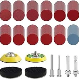 Serplex® 248Pcs 2 Inch Sanding Discs Pad Kit, Die Grinder Rotary Sander Attachment for Drill, 60-3000 Grit, for Wood, Metal, Automotive Detailing, Polishing & Finishing-picture-23