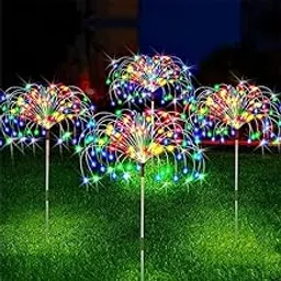 Zyvola Outdoor Solar Firework Fairy Lights: Enchanting Garden Pathway & Patio Decor for Weddings, Parties & Christmas-image-44