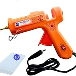 VCR 150W Professional Hot Melt Glue Gun Long Nozzle - Triple Power Rapid Heating Gun with ON/Off Switch for Precise Glue Output - Easy To Use Glue Gun + 10 Transparent - 11mm Glue Sticks - VCR 152-image-74
