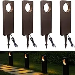 Low Voltage LED Pathway Lights 12V AC/DC Landscape Lights Anti Glare Landscape Lighting Outdoor Walkway Lighting Landscaping Pathway Light Black White-picture-18