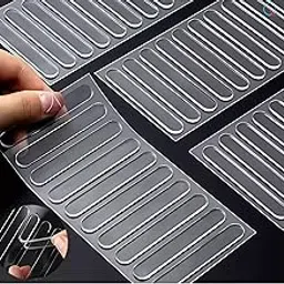 Tirmokaso Cabinet Door Wall Protector Stopper 10pcs Bumpers Stripes Clear Door Knob Cover self Adhesive Guard from Sound dampening Buffer Pads Handle Stop Stick Cabinet Furniture Corner Refrigerator-picture-17