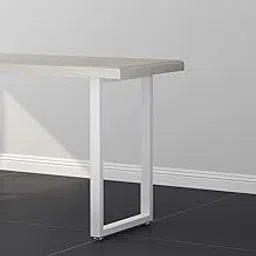 Heavy Duty White Metal Table Legs - 28 Inch Square Tube Dinning Table Legs (4 Only Legs)-image-74