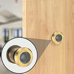 Chitra Door Eye Brass 180 Degree Peep Hole Round Door Eyes Viewer for Main Door (Antique Brass Matt) Pack of 1-picture-12