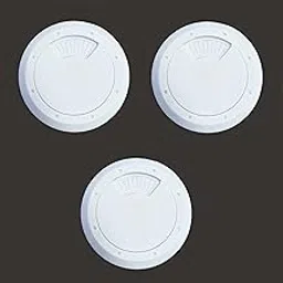 Cable Organizer for Desk - Cable Manager - Wire Hole Cover - Table Top - Office Desk - Desktop Table (Plastic - 60mm Drilling Dia) - Pack of 3 (White)-picture-20