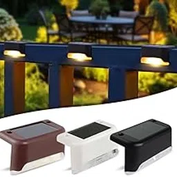 Outdoor Solar LED Stair Lights - Waterproof Patio Deck Fence Step Lamps for Garden, Pathway & Terrace Illumination image 1