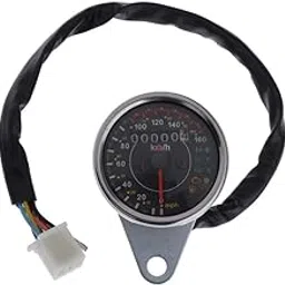 TRENDYNEST Motorcycle Cafe Racer Speedometer Odometer Gauge LED Indicator Chrome | Other Instruments & Gauges | Instruments & Gauges | Motorcycle Parts-image-63